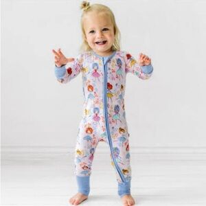 Little Sleepies 3-6 months Prima Ballerina Print zippies